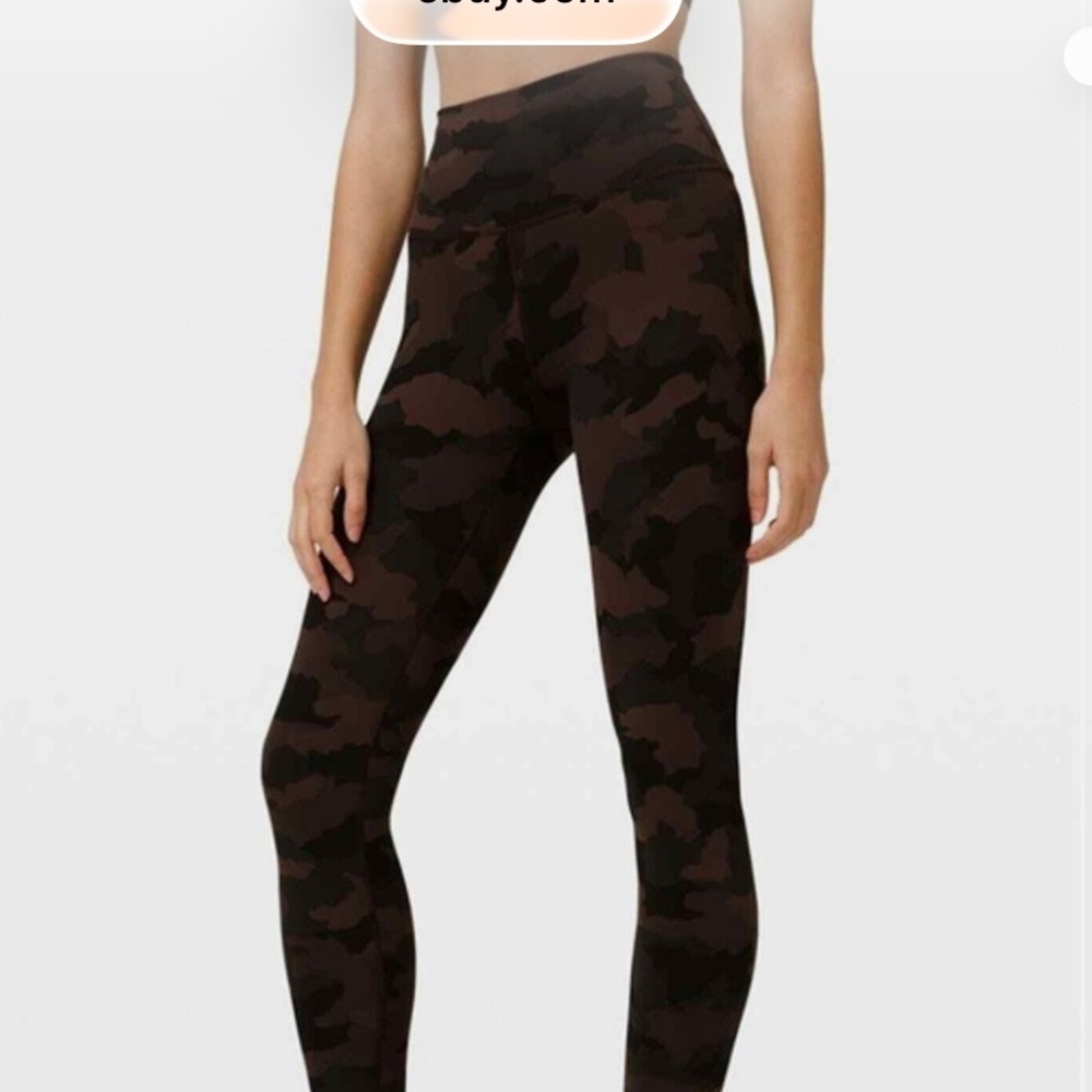Lululemon Wunder Train High Rise Tight 25" Heritage 365
Camo Brown Earth Sz 4 - Picture 5 of 8